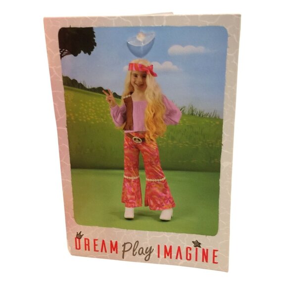 DREAM PLAY IMAGINE GIRLS Medium 7/8 4 Piece HIPPIE COSTUME - Picture 1 of 3